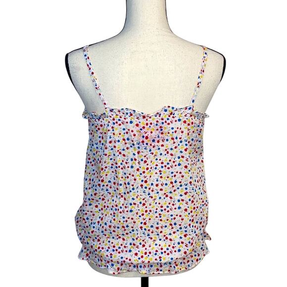 Jack by BB Dakota Multicolored Ditsy Floral Top Size Small Bow Front - Picture 2 of 6